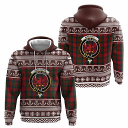ScotsTee Shop Scottish MacDuff (McDuff) Clan Tartan Christmas Ugly Hoodie Family Crest