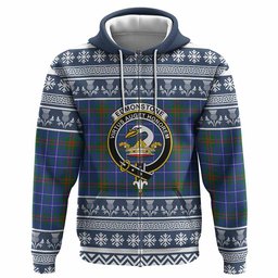 ScotsTee Shop Scottish Edmonstone Clan Tartan Christmas Ugly Hoodie Family Crest