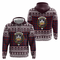 ScotsTee Shop Scottish MacLachlan (McLachlan) Clan Tartan Christmas Ugly Hoodie Family Crest