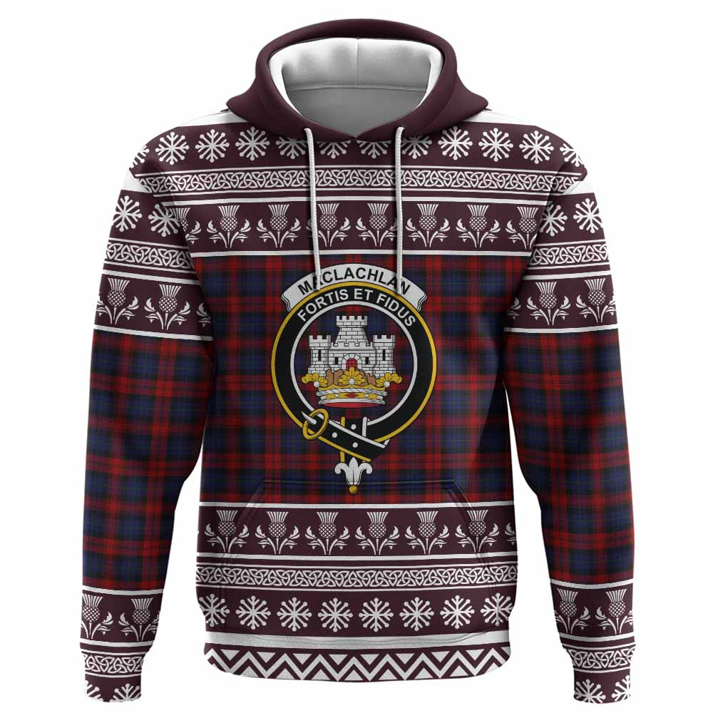 ScotsTee Shop Scottish MacLachlan (McLachlan) Clan Tartan Christmas Ugly Hoodie Family Crest