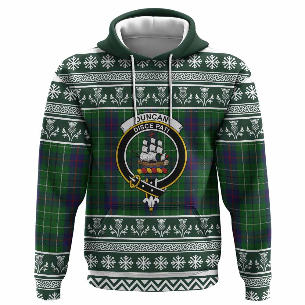 ScotsTee Shop Scottish Duncan Clan Tartan Christmas Ugly Hoodie Family Crest