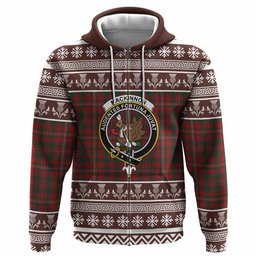 ScotsTee Shop Scottish MacKinnon (McKinnon) Clan Tartan Christmas Ugly Hoodie Family Crest