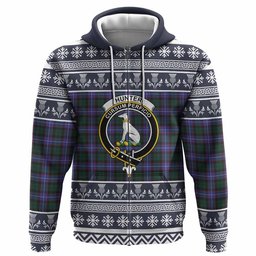 ScotsTee Shop Scottish Hunter (Hunterston) Clan Tartan Christmas Ugly Hoodie Family Crest