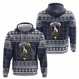 ScotsTee Shop Scottish Hunter (Hunterston) Clan Tartan Christmas Ugly Hoodie Family Crest