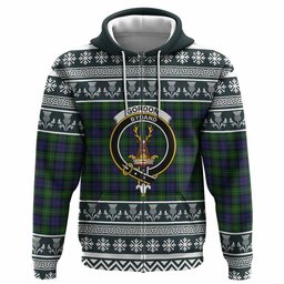 ScotsTee Shop Scottish Gordon Clan Tartan Christmas Ugly Hoodie Family Crest
