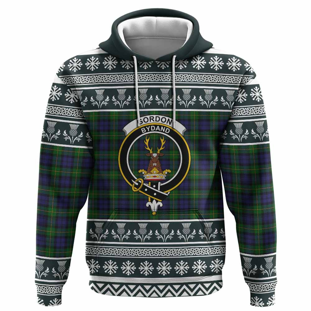 ScotsTee Shop Scottish Gordon Clan Tartan Christmas Ugly Hoodie Family Crest
