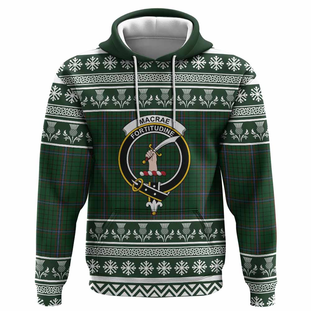ScotsTee Shop Scottish MacRae (McRae) Clan Tartan Christmas Ugly Hoodie Family Crest