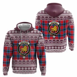 ScotsTee Shop Scottish MacTavish (McTavish) Clan Tartan Christmas Ugly Hoodie Family Crest