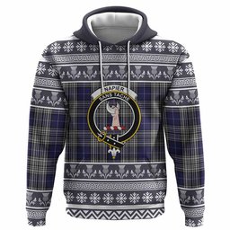 ScotsTee Shop Scottish Napier Clan Tartan Christmas Ugly Hoodie Family Crest