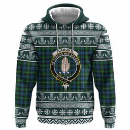 ScotsTee Shop Scottish Lamont Clan Tartan Christmas Ugly Hoodie Family Crest