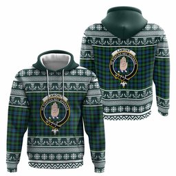 ScotsTee Shop Scottish Lamont Clan Tartan Christmas Ugly Hoodie Family Crest
