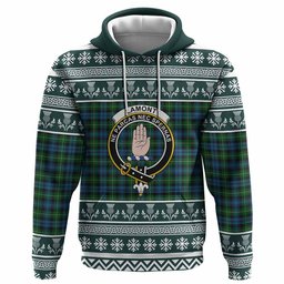 ScotsTee Shop Scottish Lamont Clan Tartan Christmas Ugly Hoodie Family Crest