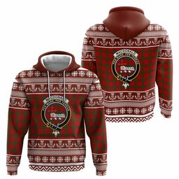 ScotsTee Shop Scottish MacDonald (McDonald) of Sleat Clan Tartan Christmas Ugly Hoodie Family Crest
