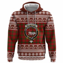 ScotsTee Shop Scottish MacDonald (McDonald) of Sleat Clan Tartan Christmas Ugly Hoodie Family Crest