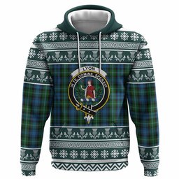ScotsTee Shop Scottish Lyon Clan Tartan Christmas Ugly Hoodie Family Crest