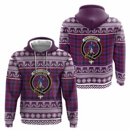 ScotsTee Shop Scottish Montgomery Clan Tartan Christmas Ugly Hoodie Family Crest