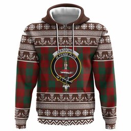 ScotsTee Shop Scottish Erskine Clan Tartan Christmas Ugly Hoodie Family Crest