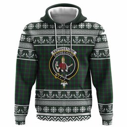 ScotsTee Shop Scottish Elphinstone Clan Tartan Christmas Ugly Hoodie Family Crest