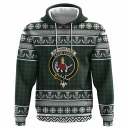 ScotsTee Shop Scottish Elphinstone Clan Tartan Christmas Ugly Hoodie Family Crest