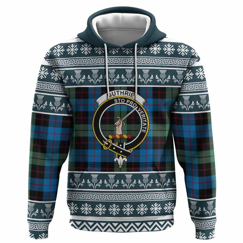 ScotsTee Shop Scottish Guthrie Clan Tartan Christmas Ugly Hoodie Family Crest