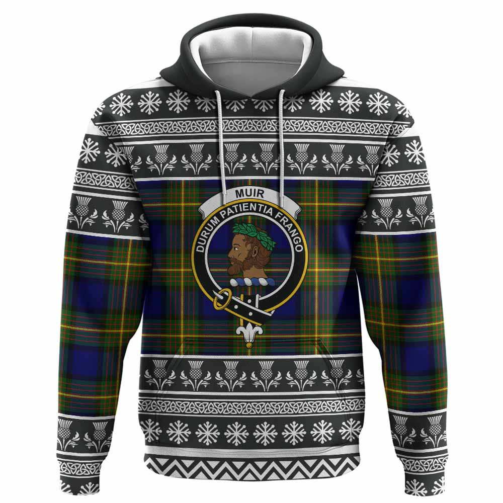 ScotsTee Shop Scottish Muir Clan Tartan Christmas Ugly Hoodie Family Crest