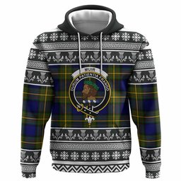 ScotsTee Shop Scottish Muir Clan Tartan Christmas Ugly Hoodie Family Crest