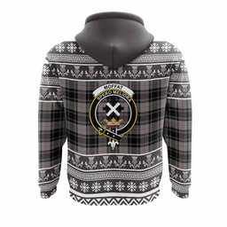 ScotsTee Shop Scottish Moffat Clan Tartan Christmas Ugly Hoodie Family Crest