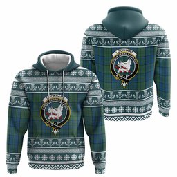 ScotsTee Shop Scottish Lockhart Clan Tartan Christmas Ugly Hoodie Family Crest