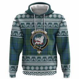 ScotsTee Shop Scottish Lockhart Clan Tartan Christmas Ugly Hoodie Family Crest