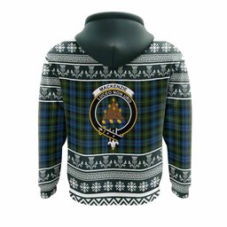 ScotsTee Shop Scottish Mackenzie (Mckenzie) Clan Tartan Christmas Ugly Hoodie Family Crest