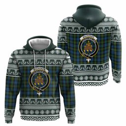 ScotsTee Shop Scottish Mackenzie (Mckenzie) Clan Tartan Christmas Ugly Hoodie Family Crest