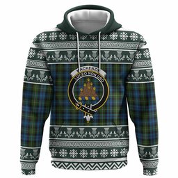 ScotsTee Shop Scottish Mackenzie (Mckenzie) Clan Tartan Christmas Ugly Hoodie Family Crest