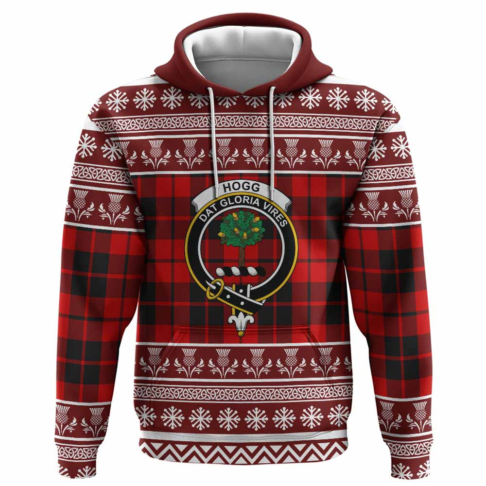 ScotsTee Shop Scottish Hogg (Hog) Clan Tartan Christmas Ugly Hoodie Family Crest