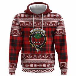 ScotsTee Shop Scottish Hogg (Hog) Clan Tartan Christmas Ugly Hoodie Family Crest