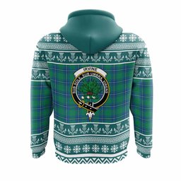ScotsTee Shop Scottish Irvine Clan Tartan Christmas Ugly Hoodie Family Crest