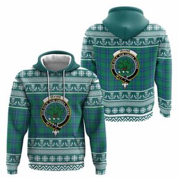 ScotsTee Shop Scottish Irvine Clan Tartan Christmas Ugly Hoodie Family Crest