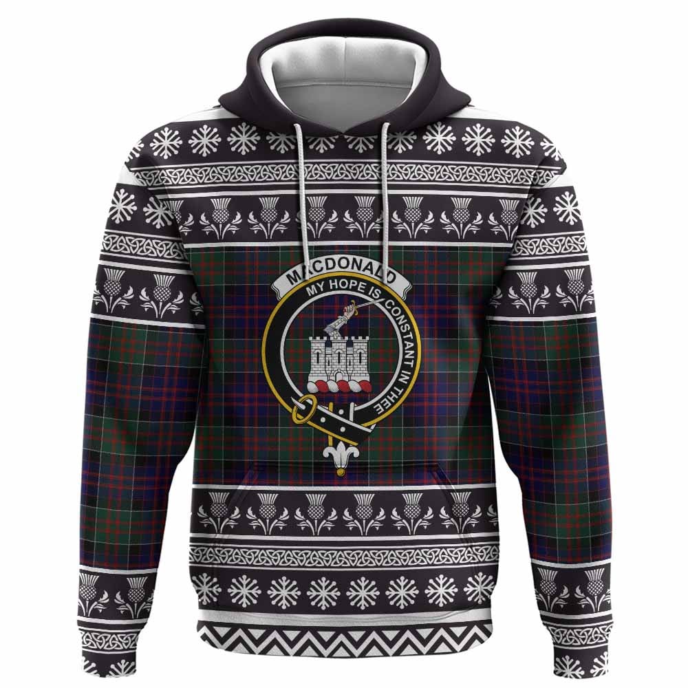 ScotsTee Shop Scottish MacDonald (McDonald) of Clanranald Clan Tartan Christmas Ugly Hoodie Family Crest