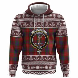 ScotsTee Shop Scottish Fraser Clan Tartan Christmas Ugly Hoodie Family Crest