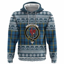 ScotsTee Shop Scottish Laing Clan Tartan Christmas Ugly Hoodie Family Crest