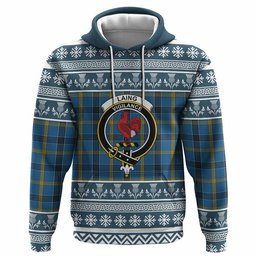 ScotsTee Shop Scottish Laing Clan Tartan Christmas Ugly Hoodie Family Crest