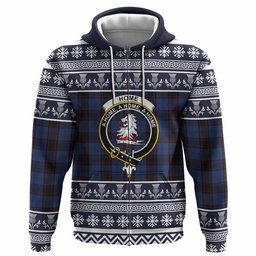 ScotsTee Shop Scottish Home (Hume) Clan Tartan Christmas Ugly Hoodie Family Crest