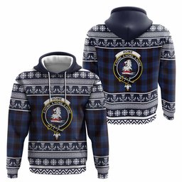 ScotsTee Shop Scottish Home (Hume) Clan Tartan Christmas Ugly Hoodie Family Crest