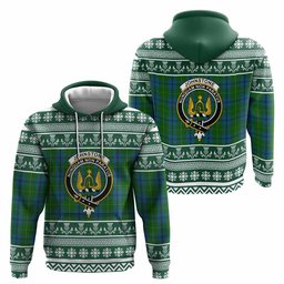 ScotsTee Shop Scottish Johnstone (Johnston) Clan Tartan Christmas Ugly Hoodie Family Crest