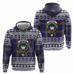 ScotsTee Shop Scottish Kinnaird Clan Tartan Christmas Ugly Hoodie Family Crest