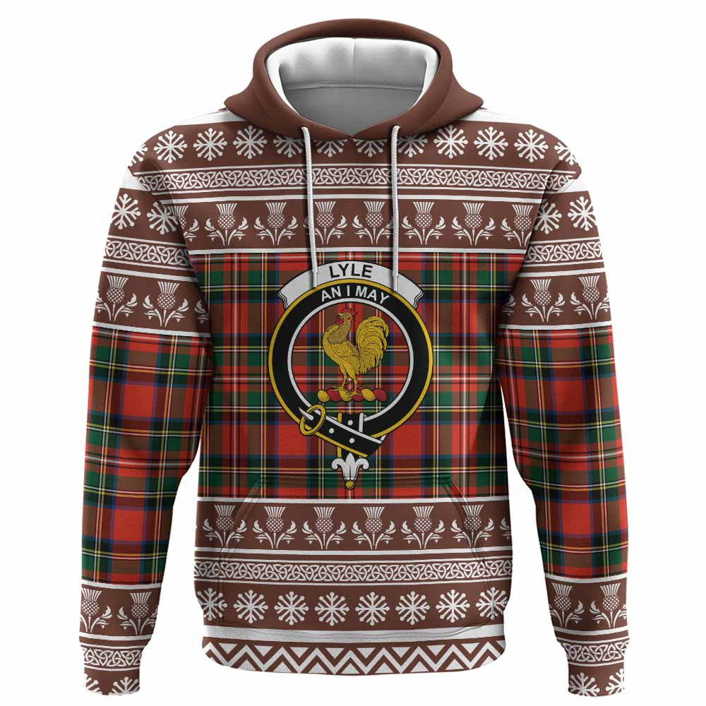 ScotsTee Shop Scottish Lyle Clan Tartan Christmas Ugly Hoodie Family Crest