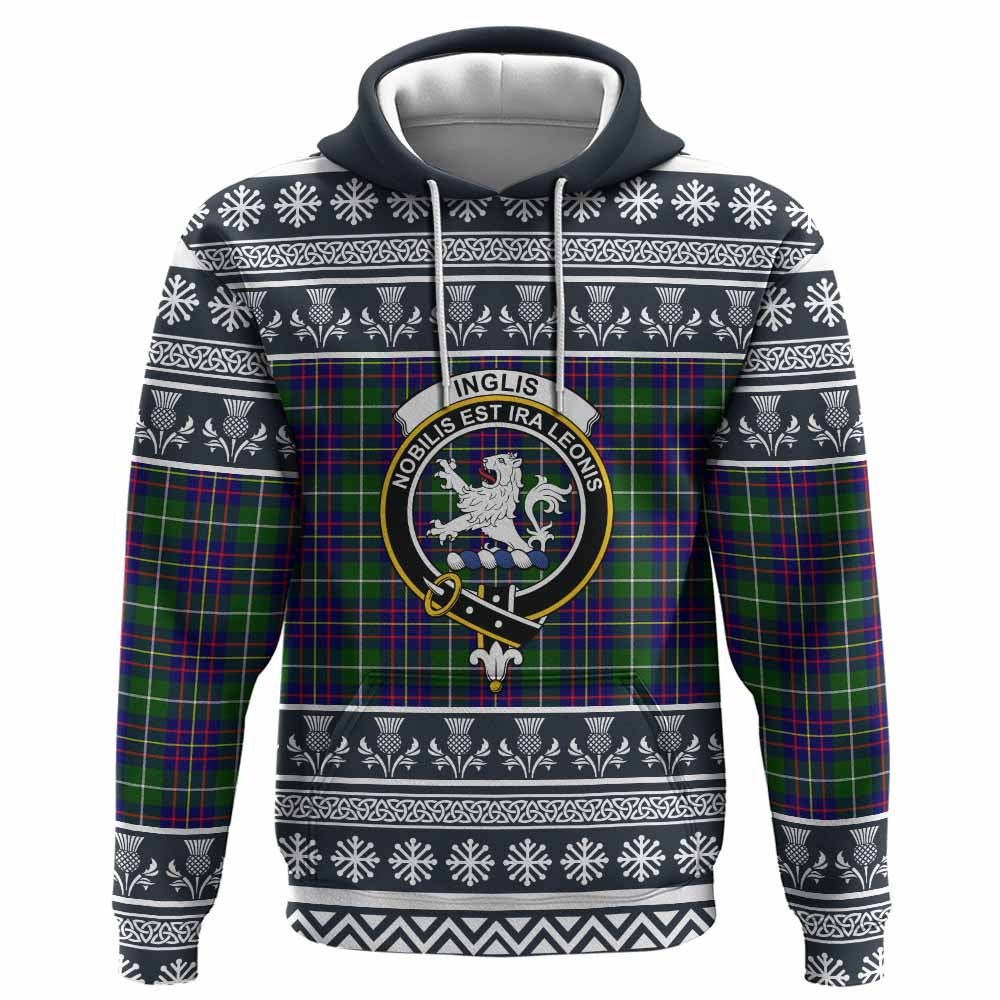 ScotsTee Shop Scottish Inglis Clan Tartan Christmas Ugly Hoodie Family Crest