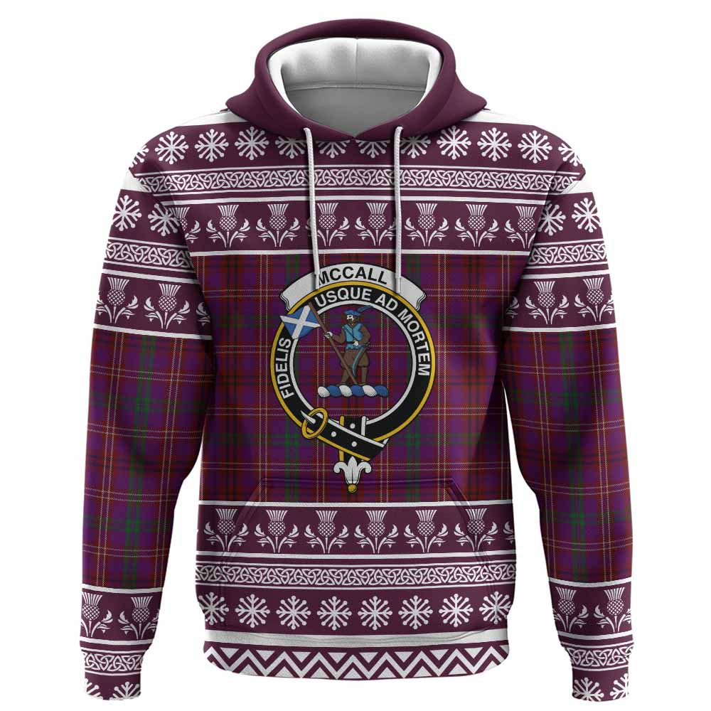 ScotsTee Shop Scottish McCall (Caithness) Clan Tartan Christmas Ugly Hoodie Family Crest