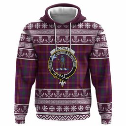 ScotsTee Shop Scottish McCall (Caithness) Clan Tartan Christmas Ugly Hoodie Family Crest