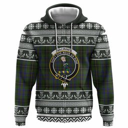 ScotsTee Shop Scottish MacInnes (McInnes) Clan Tartan Christmas Ugly Hoodie Family Crest