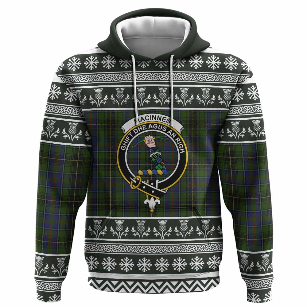ScotsTee Shop Scottish MacInnes (McInnes) Clan Tartan Christmas Ugly Hoodie Family Crest